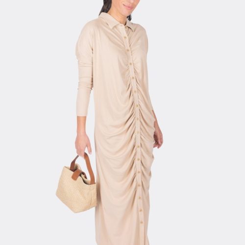 aden dress beige dress yakira bella 207656