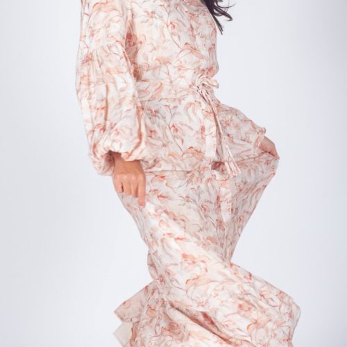 alice dress long sleeve pink flower dress yakira bella 355223