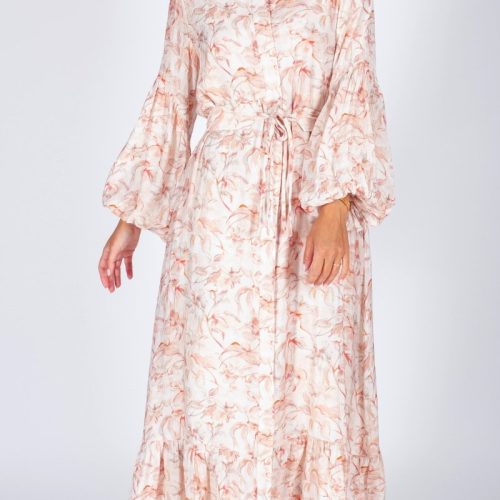 alice dress long sleeve pink flower dress yakira bella 942870