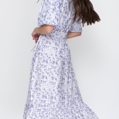 alice dress short sleeve blue flower dress yakira bella 150429