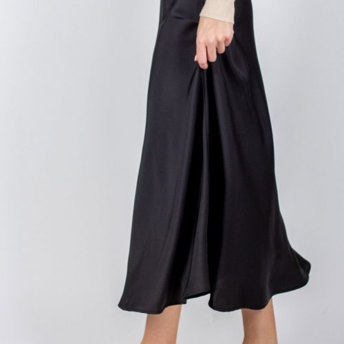 dakota skirt black solid skirt yakira bella 630024