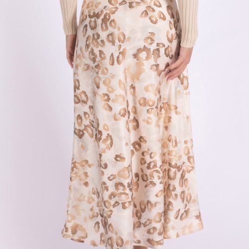 dakota skirt cream pattern skirt yakira bella 178123