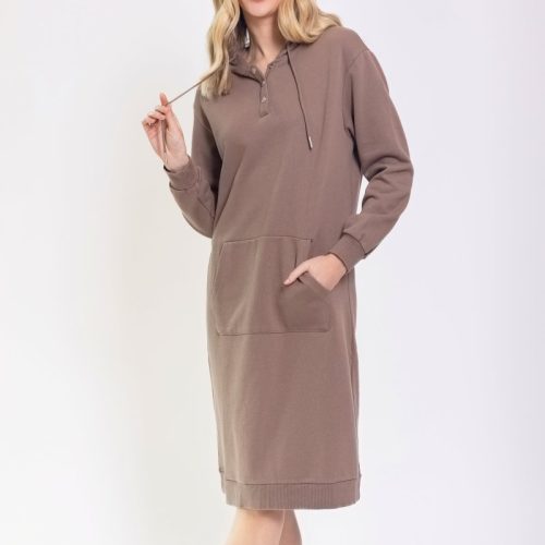 hoodie dress 42 brown dress yakira bella 976226