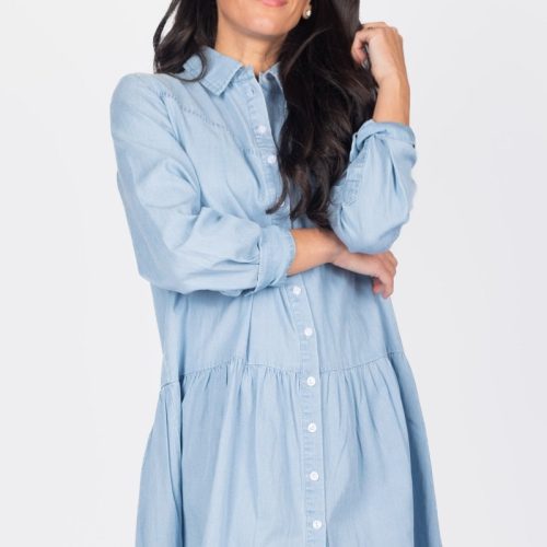 marlow dress chambray dress yakira bella 394941