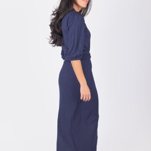 naomi dress 34 sleeves navy dress yakira bella 428601