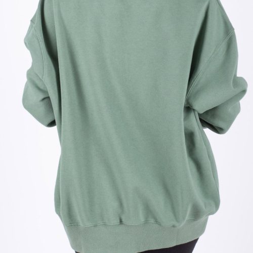 oversized crewneck sweatshirt green top yakira bella 943109