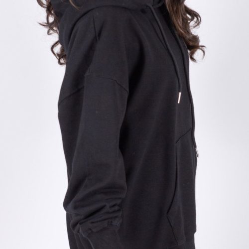 oversized sweatshirt hoodie black top yakira bella 376221