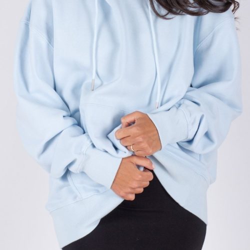 oversized sweatshirt hoodie light blue top yakira bella 996510