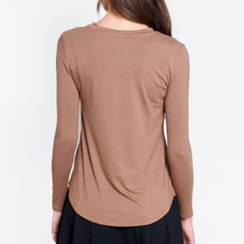 phoebe tee espresso top yakira bella 619046