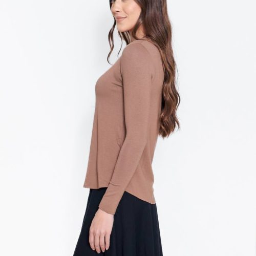 phoebe tee espresso top yakira bella 764919