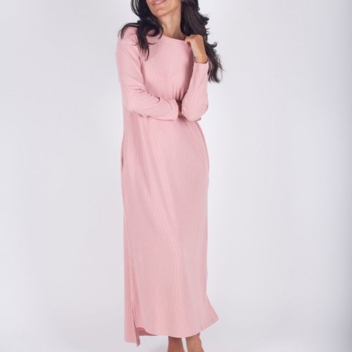 reese dress long sleeve pink dress yakira bella 103891