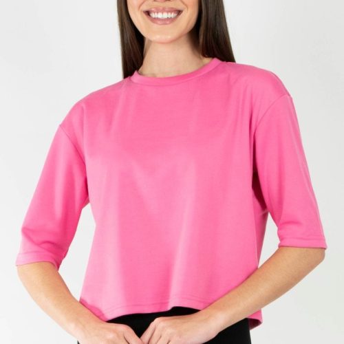 remi tee plain pink top yakira bella 288571