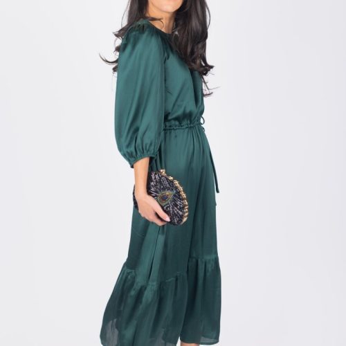 reyna dress green dress yakira bella 233835