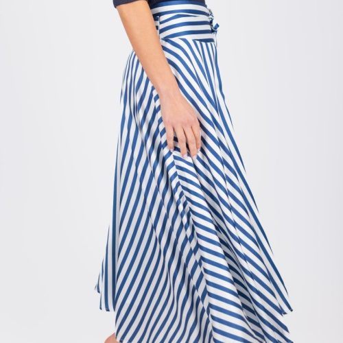 sandy skirt blue stripe skirt yakira bella 489454